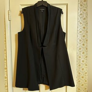 Lane Bryant Sleeveless Open Front Blazer Long Vest Size18